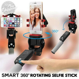 Panoramic 360 rotating Bluetooth selfie stick