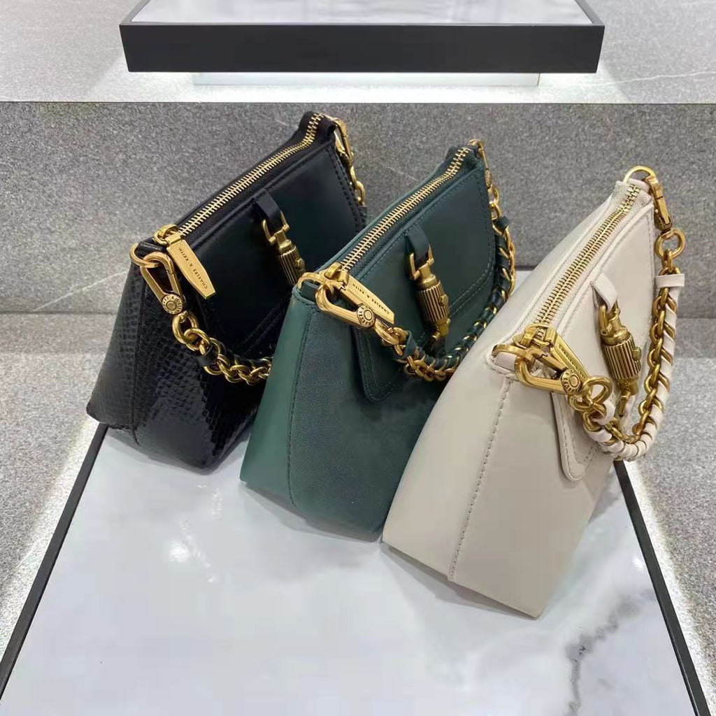 Fashion Small Square Bag With Horsebit Buckle And One-shoulder Messenger