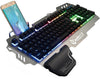 Super cool metal keyboard wire mixed light mechanical game keyboard