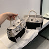 Classic Platinum Pack  Fashion Tote Contrast Shoulder Messenger Bag Women's Bag