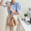 Fashion Portable Soft Face Fold Small Square Bag