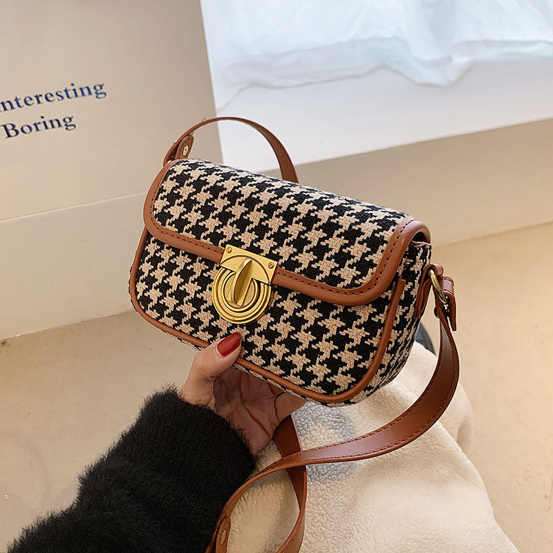 Net Celebrity Fashion Small Bag Female Tide Houndstooth