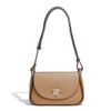 Crossbody Half Round Lock One Shoulder Flap Women's Bag