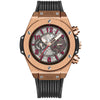 Fashion Silicone Automatic Hollow Mechanical Watch