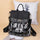 Multifunctional Ethnic Style Elephant Print Student One-shoulder Backpack