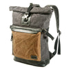 Contrast Color Pepper And Salt Scroll Backpack