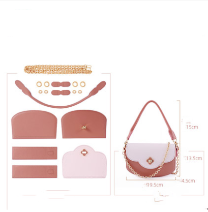 Hand Messenger Women's Diy Handmade Material Bag