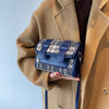 Women's Fashion Plaid Messenger Bag Casual One Shoulder