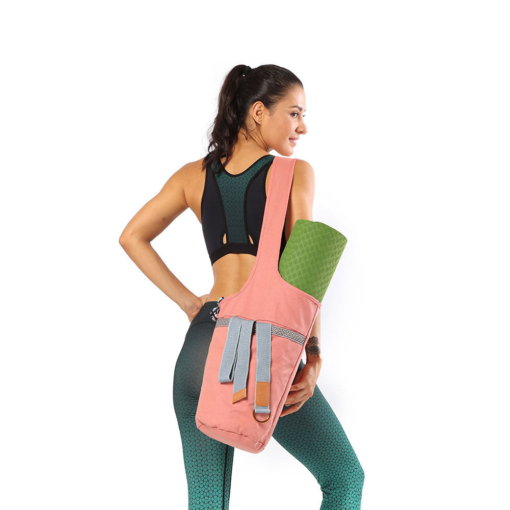 Big Pocket Yoga Bag Outdoor Sports Fitness Single Shoulder Messenger Multicolor Single Port