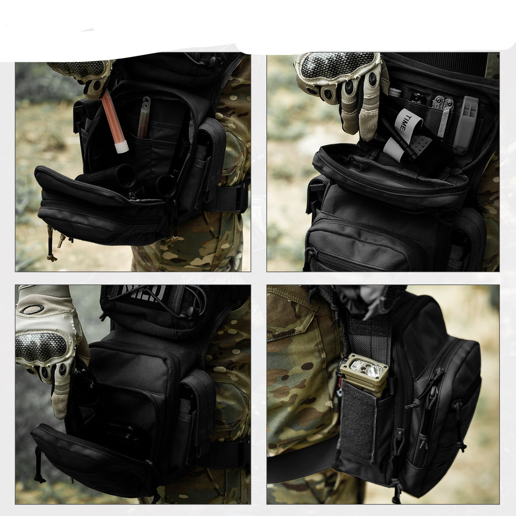 Outdoor Cycling Tactical Nylon Laser Messenger Bag