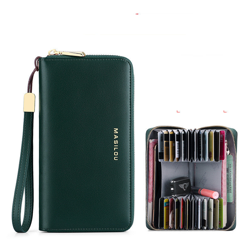 Zipper Card Case Long Large Capacity Multifunctional Wallet