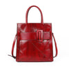 Fashionable Top Layer Cowhide Chinese Style Large-Capacity One-Shoulder Diagonal Handbag