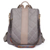 Women's Korean Style Rhombus Oxford Cloth Backpack