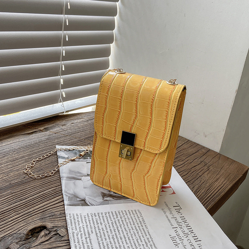Simple Texture Stone Pattern Small Bag