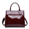 Patent leather handbag