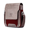 Diagonal business leather bag