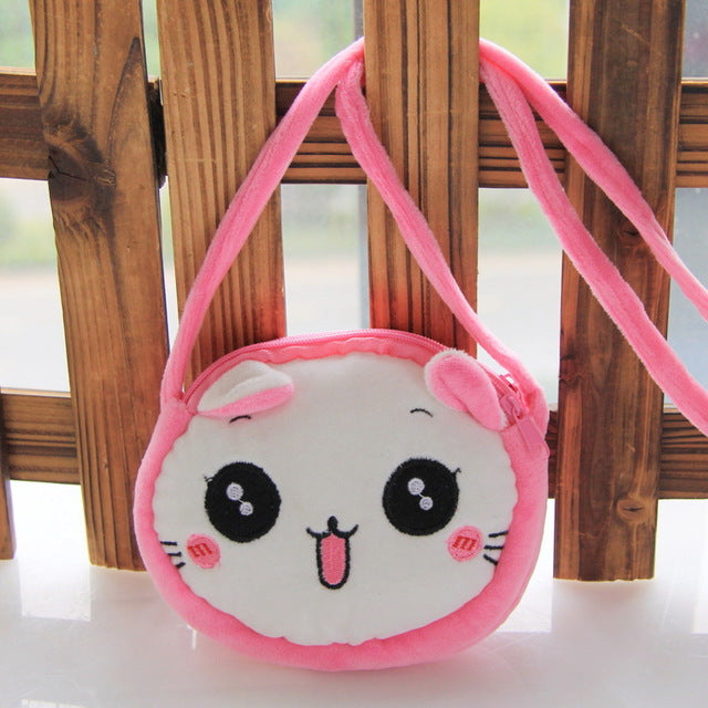 Panda Cat Rabbit Fluffy Baby Kid Kindergarten Cross-body Bag