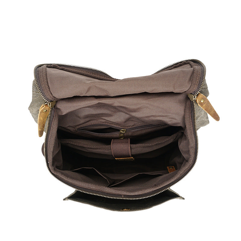 Source point batik canvas backpack