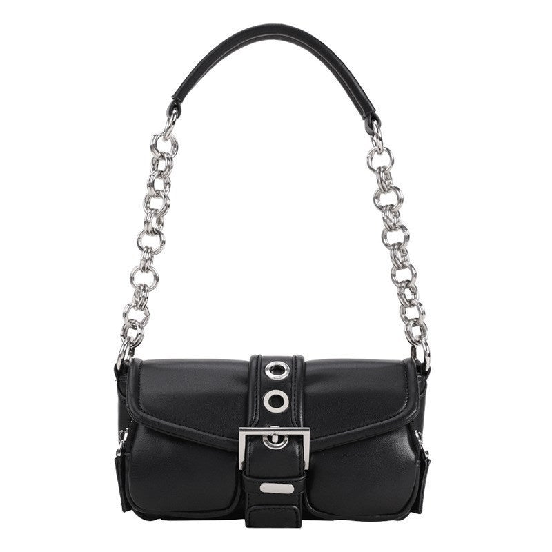 Niche Design Mini Retro Ring Chain Underarm Bag