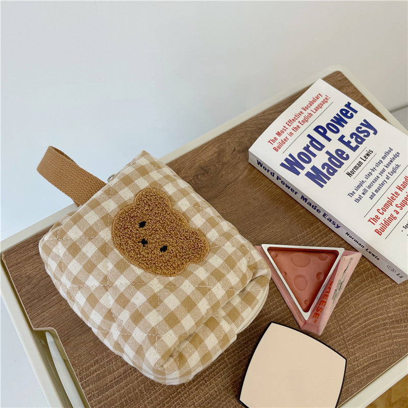 Cute Cartoon Bear Cosmetic Bag