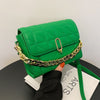 One Shoulder Rhombus Chain Small Square Bag