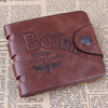 Tri-fold retro casual wallet card holder