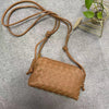 Genuine Leather Women's Bag Cowhide Bag Woven Small Square Bag Lunch Box Bag Light Luxury Small Bag