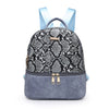 Fashionable personality stitching ladies all-match backpack