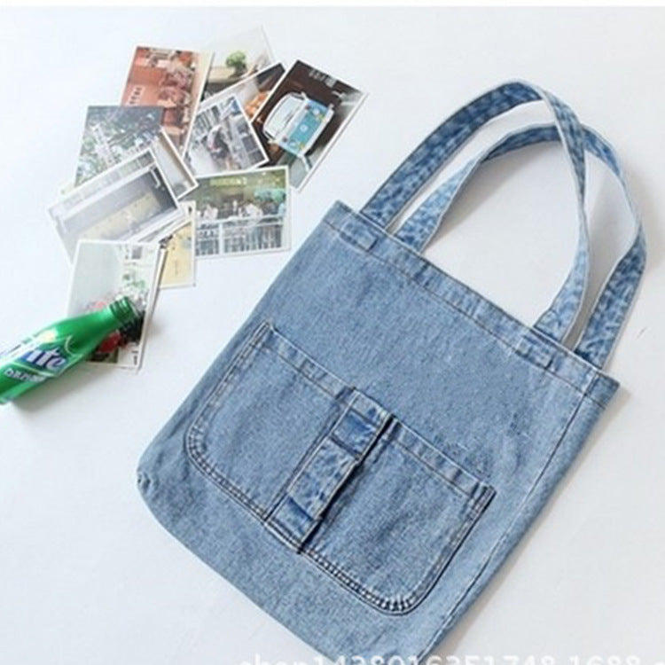 Korean denim Wash Bag Fashion Bag