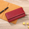 Ladies New European And American First Layer Leather Long Wallet