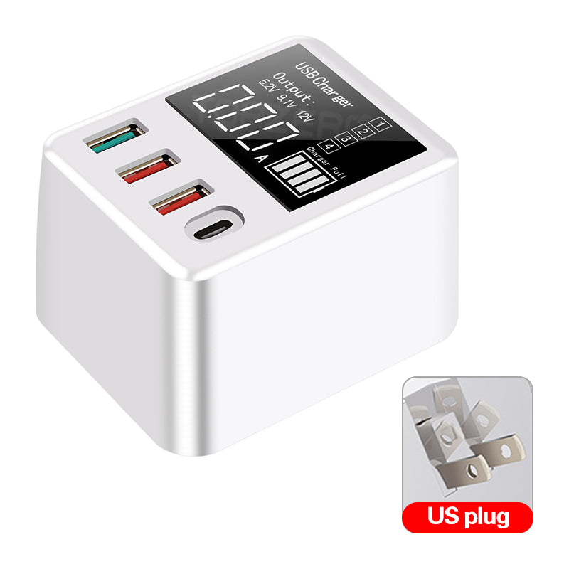 4-port charger travel charging head