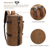 Large Capacity Travel Mountaineering Canvas Bucket Shoulder Backpack Bags