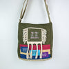 Antique Tassel Bag Color Contrast Stitching