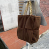 All-match Woolen Woven Single Shoulder Bag