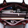 Patent leather handbag