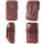 Leather Men's Mobile Phone Pockets Vertical Multi-function
