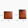 Men's Short Leather Large Capacity Leather Horizontal Wallet