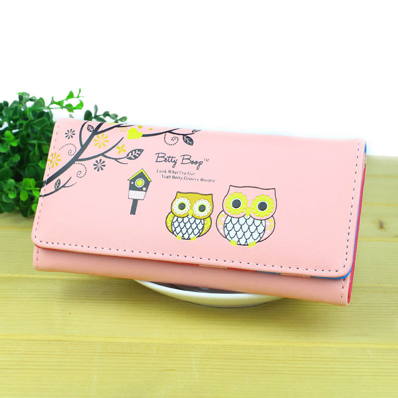 Cute cartoon owl clutch