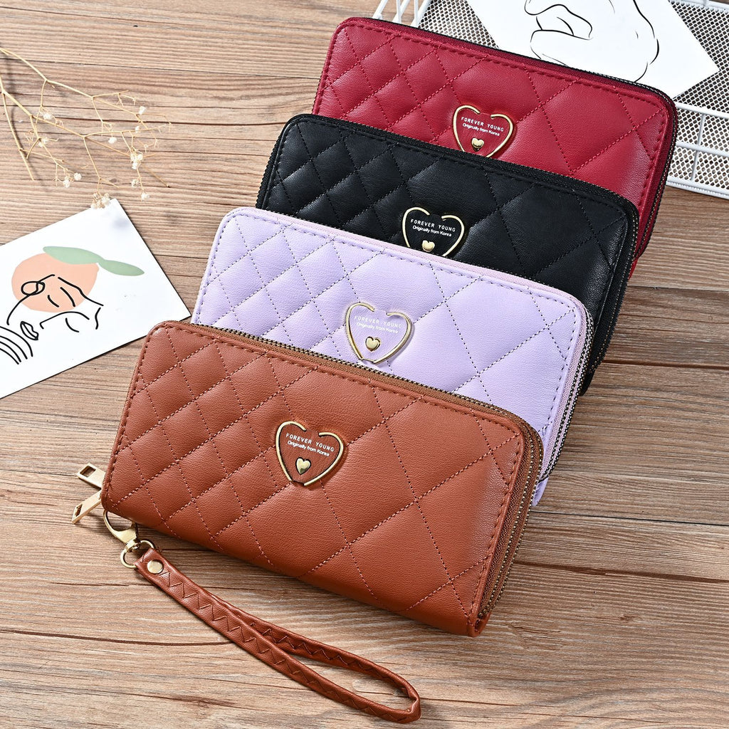 Women's Double Zipper Wallet Long Large Capacity