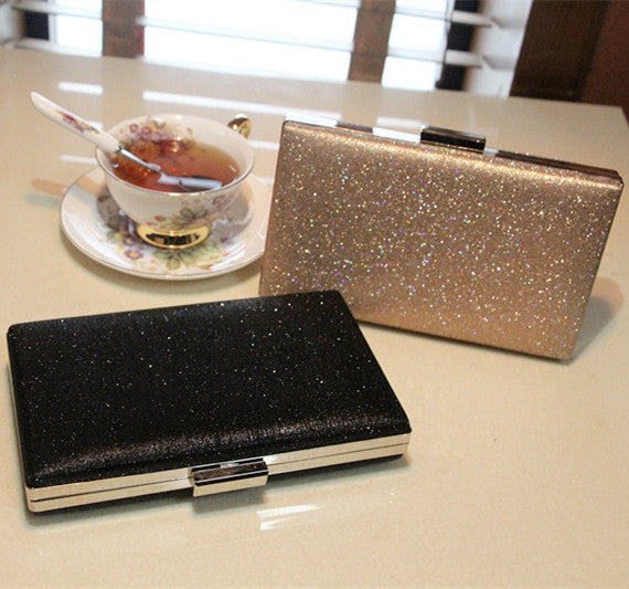 Dinner bag clutch bag shiny banquet bag chain packet