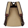 Canvas With Crazy Horse Leather Men's Backpack