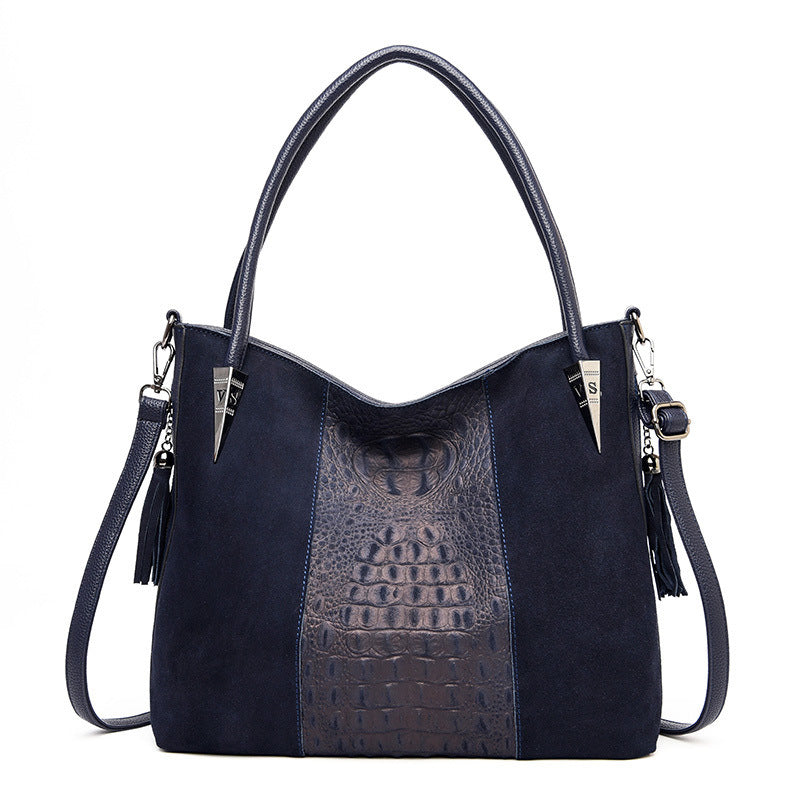 Large Capacity Bag Women's Autumn And Winter New Pattern Fashion Women's Bag Popular Frosted Women's Shoulder Bag Portable Bag