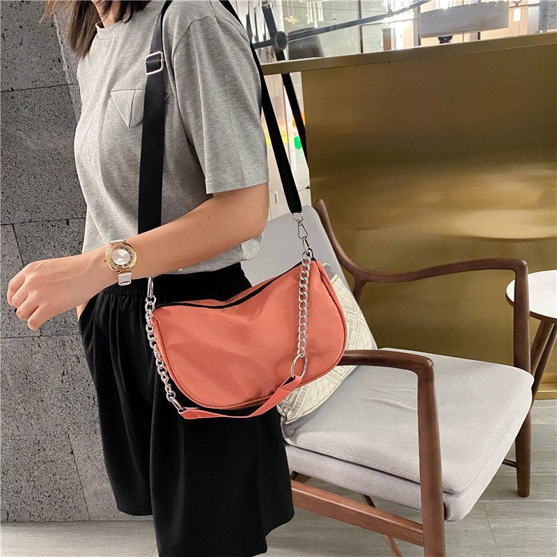 Ladies Nylon Underarm Shoulder Crossbody Bag