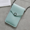 Women's new transparent touch screen retro trend mobile phone bag