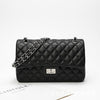 Women's Leather Black Diamond Chain Bag