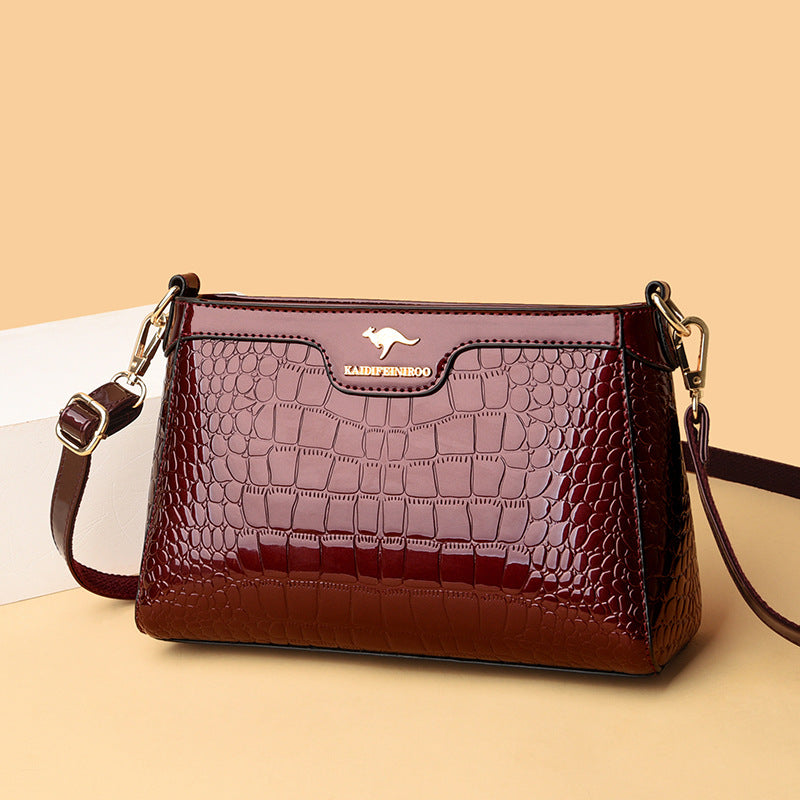 Cross Shoulder Bag Lady Patent Leather Mother