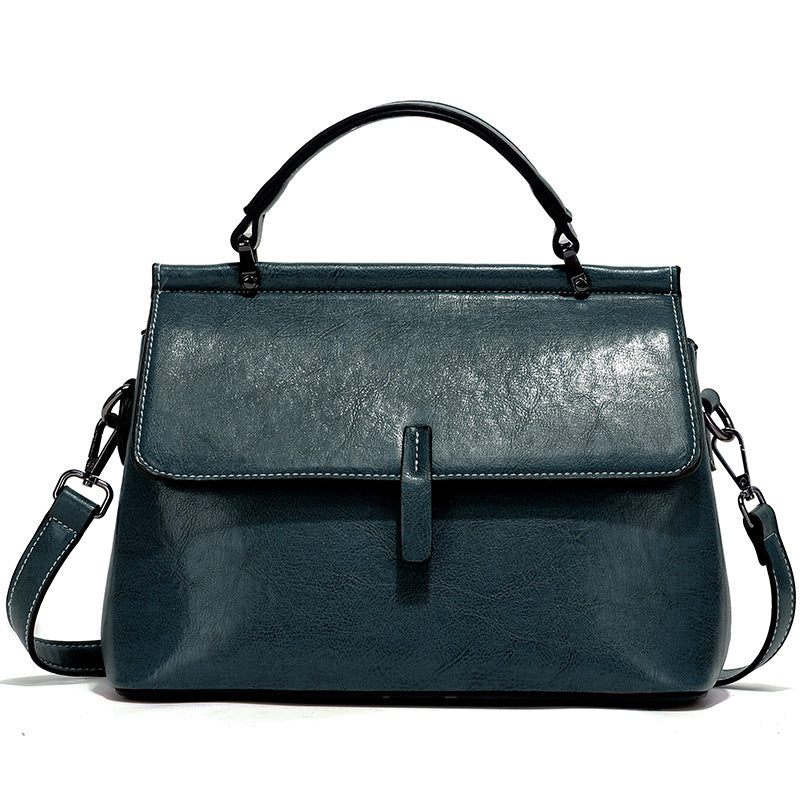 Fashion Large-capacity Leather Commuter Handbag