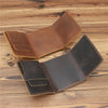 Men's Retro Crazy Horse Leather Wallet