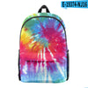 Personality Elements Tie-dye Peripheral Digital Color Backpack