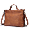 Men's Vegetable Tanned Leather One Shoulder Messenger Bag